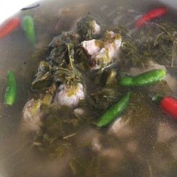 ไก่บ้านต้มใบมะขาม