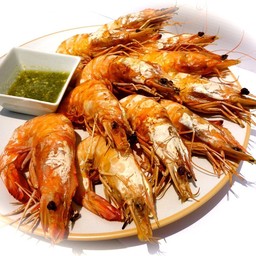กุ้งแชบ๊วยเผา 1  กิโล (10ตัว)