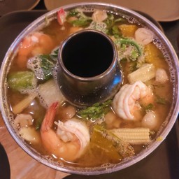 แกงเลียงกุ้งสด (หม้อไฟ)