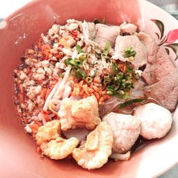 Big Flat Noodles With Tom Yum Soup