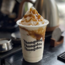Caramel milk frappe - นมสดราคาเมลปั่น
