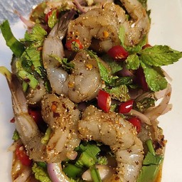 ลาบกุ้งสด