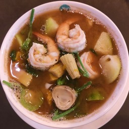 แกงเลียงกุ้งสด (ชาม)