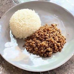 ข้าวหมูสับผัดสูตรการะเกด