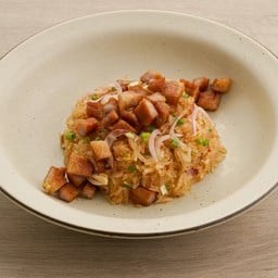 ข้าวเหนียวมูนแจ่วคอหมูทอด