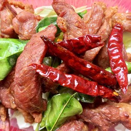 หมูทอดเเดดเดียว