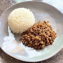ข้าวหมูสับผัดสูตรการะเกด