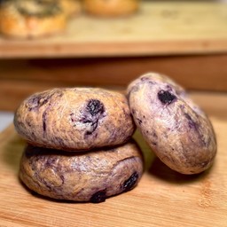 Blueberry cream cheese bagel