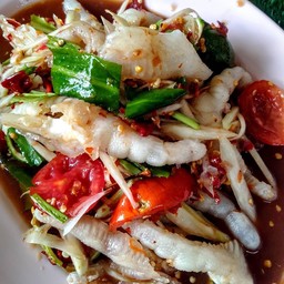 ตำเล็บมือนางกุ้งสด