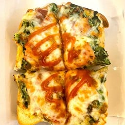 ปังปิ้ง ผักโขมแฮม  ชีส