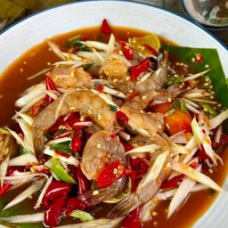 ตำกุ้งสด