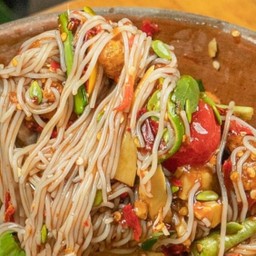 ส้มตำ - ขนมจีน(ตำซั่ว)