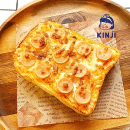 โทสต์พิซซ่าไส้กรอกชีส