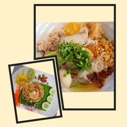 [เซตสุดฮิต] ก๋วยเตี๋ยวสุโขทัยต้มยำหมู + ข้าวผัดปลาสลิด