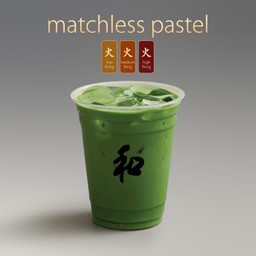 Matchless Pastel Matcha (ชาเขียวมัทฉะ ชงนม เกรดสูงสุด)