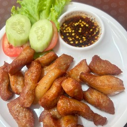 คอหมูทอด