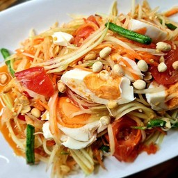 ตำปูไทยไข่เค็ม