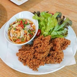 ทูน่าฟู + ยำมะม่วงแซ่บ