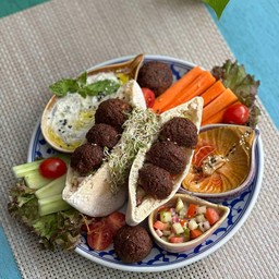 Pita Falafel with Duo of Sauces