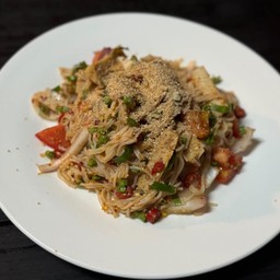 ยำขนมจีนหมูยอ Pork Sausage Salad with khanom jeen