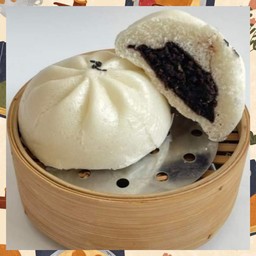 ซาลาเปาถั่วดำ.(ไซค์ M.)