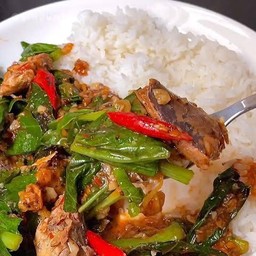 ข้าวคะน้าปลากระป๋อง