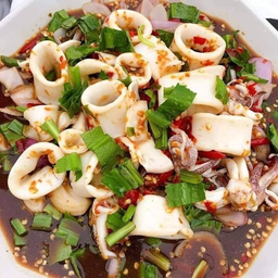 ยำปลาร้าปลาหมึก