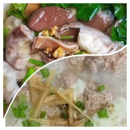 [เซตสุดฮิต] โจ๊กหมู + ต้มเลือดหมูน้ำใส