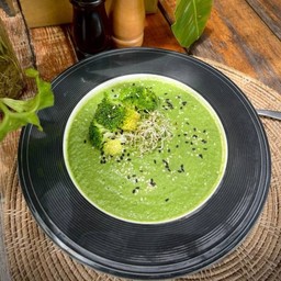 Sesame-Ginger  Broccoli Soup