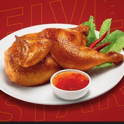 ไก่ย่างทรงเครื่องครึ่งตัว