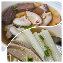 [เซตสุดฮิต] ต้มเลือดหมูน้ำใส + ก๋วยจั๊บน้ำใส