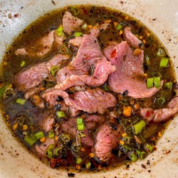 เนื้อหมก(ลวกสะดุ้ง) ปรุงแซ่บ