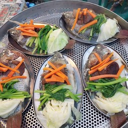 ปลานิลนึ่งมะนาว ไซส์ใหญ่