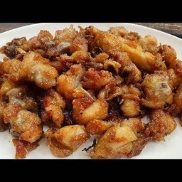 เนื้อไก่ทอดน้ำปลา แป้ง แจ่มๆ (กับข้าว)