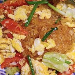 ผัดวุ้นเส้นไข่(กับข้าว)