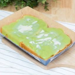 .ปังปิ้งสังขยาใบเตย (1 คู่) Toasted Bread with Pandan Custard (1 pair)