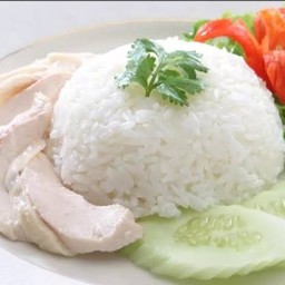 ข้าวหน้าไก่ต้ม(ข้าวขาว)