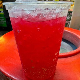 น้ำแดงโซดา(ขนาดแก้วโอ่ง)