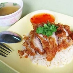 ข้าวหน้าไก่ผสม(ข้าวขาว)