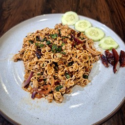 ลาบหมูไวไวแห้ง