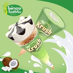 Krush โคน รสกะทิแท้ 80 กรัม