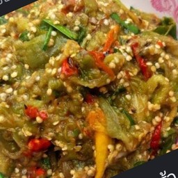 ซุปมะเขือ(ตำมะเขือ)ไม่มีํผัก