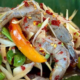 ตำกุ้งสด