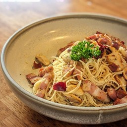 018Angle hair Dried chilli Bacon