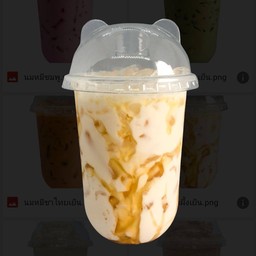 นมหมีน้ำผึ้งปั่น(แก้วใหญ่)