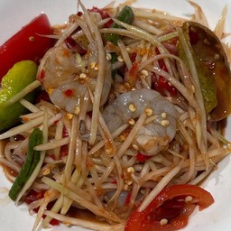ส้มตำกุ้งสด