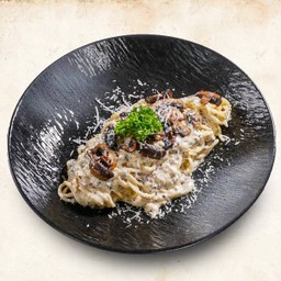 สปาเก็ตตี้เห็ดย่าง ซอสทรัฟเฟิล