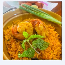 Prawns Biryani - ข้าวหมกอินเดียใส่กุ้ง