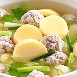 ต้มจืดเต้าหู้หมูสับ  (กับข้าว)