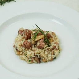 Risotto Italian Sausage and Mushroom